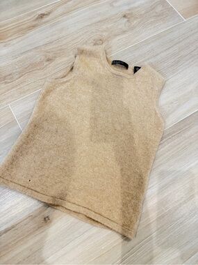 Lord & Taylor Camel Cashmere Crewneck Sweater tank top